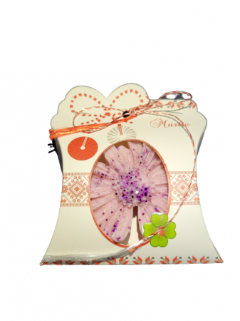 Cadouri 1-8 Martie - Ceara parfumata din soia, martisor, Magnolia cherry, floare, handmade, 17g