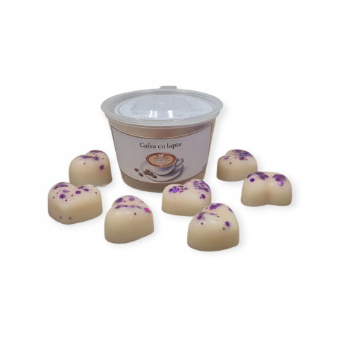 Ceara Soia Parfumata - Ceară soia parfumată Cafea cu lapte – aromă intensă și energizantă 40g