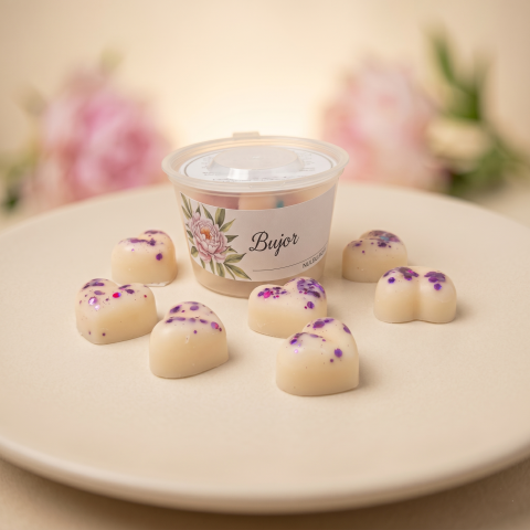 Toate Produsele - Ceară soia parfumată pentru aromaterapie Bujor – aromă florală elegantă 40g