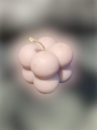 Lumanare decotativa parfumata, Black Cherry, ceara soia, handmade, vegan, Cub Bubble, 37g [1]