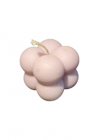 Toate produsele - Lumanare decotativa parfumata, Black Cherry, ceara soia, handmade, vegan, Cub Bubble, 37g