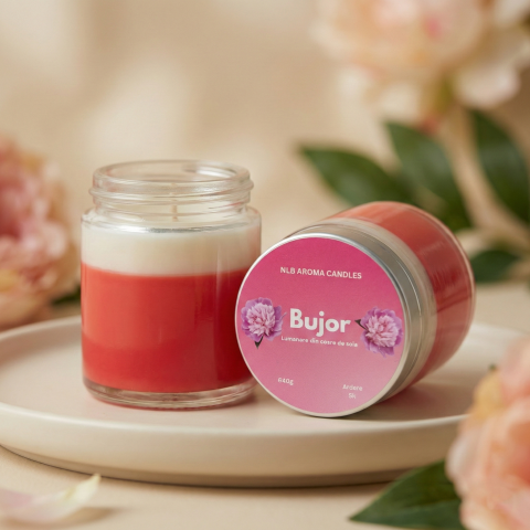 Toate produsele - Lumânare Magică cu Bujor – Poțiune Fermecată în Borcan de Sticlă 40g