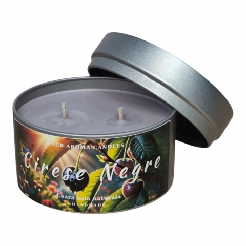Lumanari Parfumate Handmade - Lumanare parfumata din ceara de soia, Cirese negre, Handmade, 140g