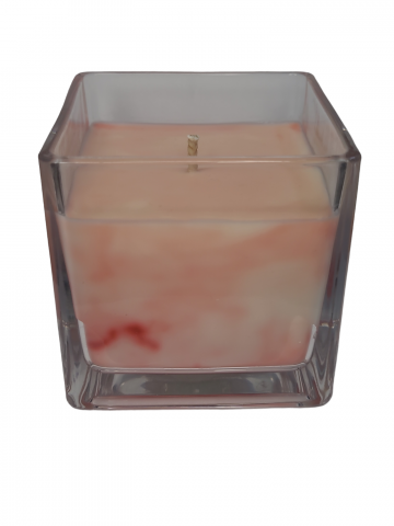 Lumanari Parfumate Handmade - Lumânare Parfumată din Ceară de Soia, Efect Marble, handmade, Fructe de Padure, 220g