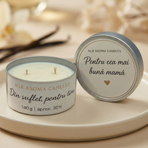 Lumanari Parfumate - Lumânare parfumată din ceară de soia – Pentru cea mai bună mamă 140g