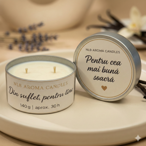 Lumanari Parfumate - Lumânare parfumată din ceară de soia – Pentru cea mai bună soacră 140g