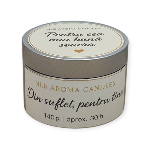 Lumânare parfumată din ceară de soia – Pentru cea mai bună soacră 140g [2]