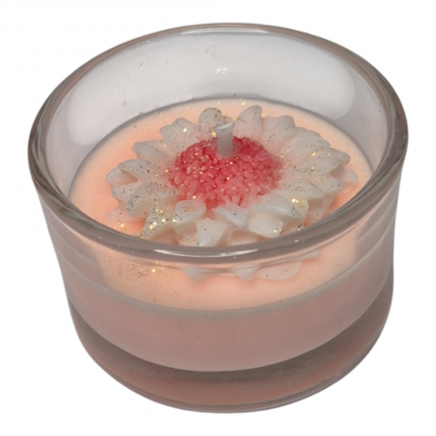 Lumanari Parfumate Handmade - Lumânare parfumată din ceară de soia Ruby Jasmine 22g – handmade