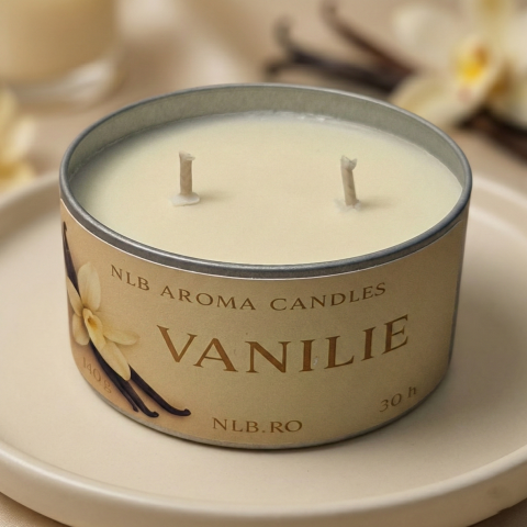 Lumanari Parfumate - Lumânare parfumată din ceară de soia – Vanilie – Handmade | 140g