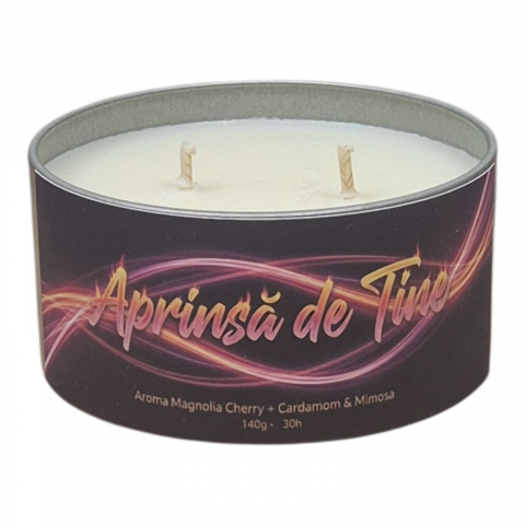 Lumânare parfumată premium 140g din ceară de soia – Aprinsă de Tine | NLB Intense [5]