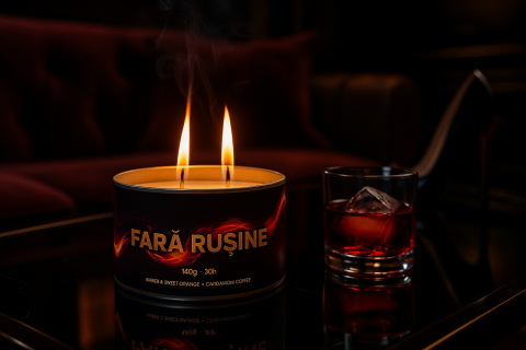 Lumânare parfumată premium 140g din ceară de soia – Fără Rușine | NLB Intense [2]
