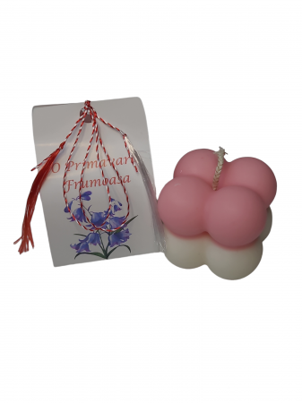 Martisor, Lumanare parfumata buble, Zambila, Primavara frumoasa 37g [1]