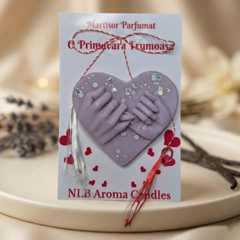 Ceară parfumată - Mărțișor Parfumat din ceară de soia Lavanda 17g