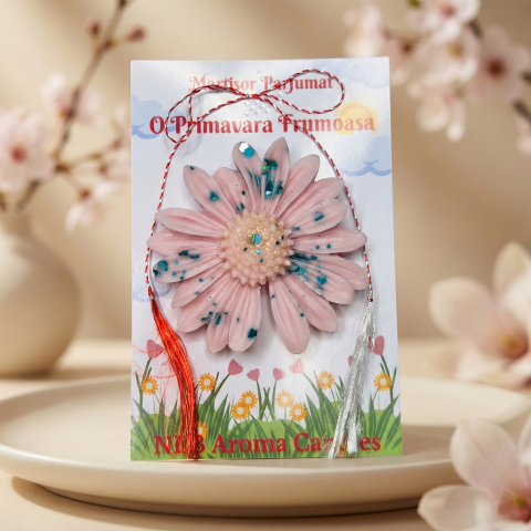 Ceară parfumată - Mărțișor Parfumat din ceară de soia Magnolia Cherry 17g