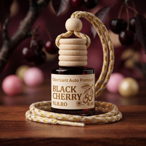 Odorizante & Parfum de Ambient - Odorizant Auto Premium Black Cherry, Esență Intensă de Cireșe Negre, 8 ml