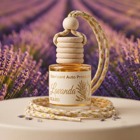 Odorizante & Parfum de Ambient - Odorizant Auto Premium Lavandă, Aromă Relaxantă și Florală, 8 ml
