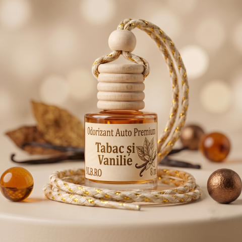 Toate Produsele - Odorizant Auto Premium Tabac și Vanilie, Aromă Elegantă și Caldă, 8 ml