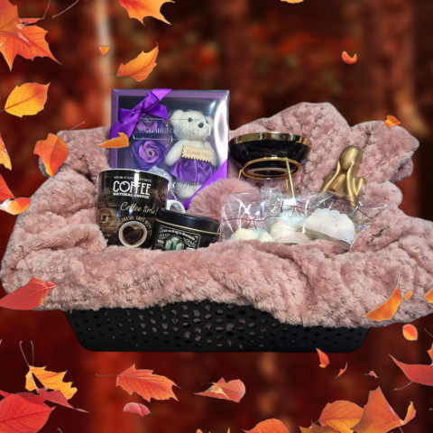 Set Aromaterapie Relax Basket Ceară Parfumată din Soia, Lumânare Parfumata, Vas Aromaterapie și Accesorii Cadou [9]