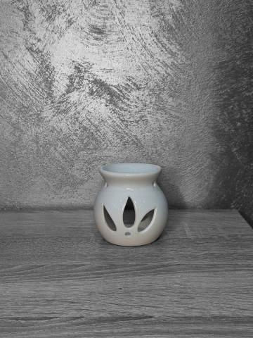 Vas Ceramic Aromaterapie alb inaltime 8 cm [2]