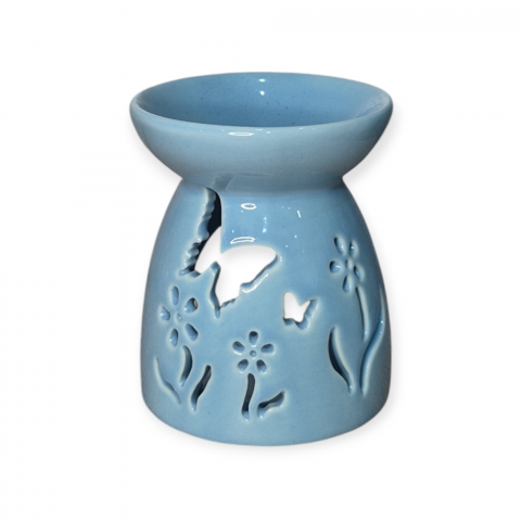 Aromatizoare - Vas ceramic pentru aromaterapie Primavara - 10 cm Albastru