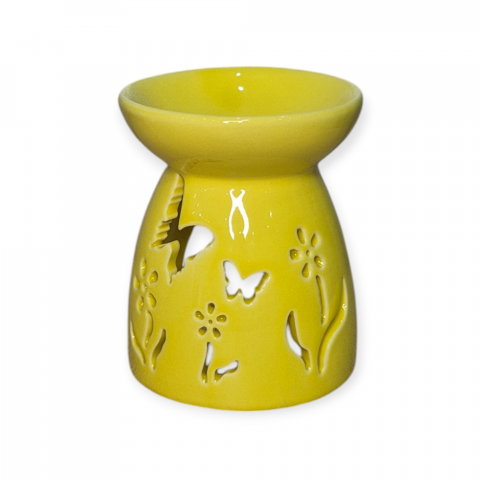 Aromatizoare - Vas ceramic pentru aromaterapie Primavara - 10 cm Galben