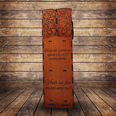 Cutii Personalizate - Cutie din lemn pentru sticle de vin