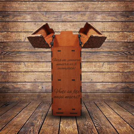 Cutie din lemn pentru sticle de vin [1]