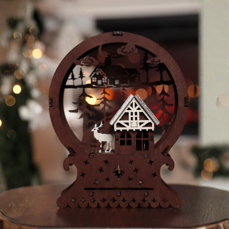 Decorațiuni de Crăciun - Glob luminos