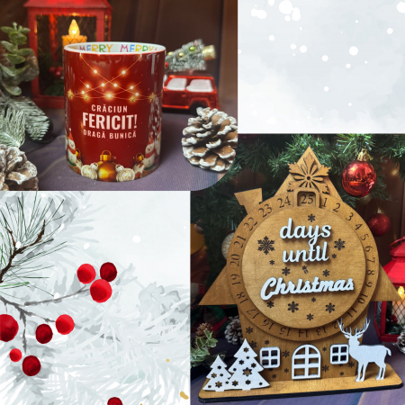 Decorațiuni de Crăciun - Set cană si adventSe