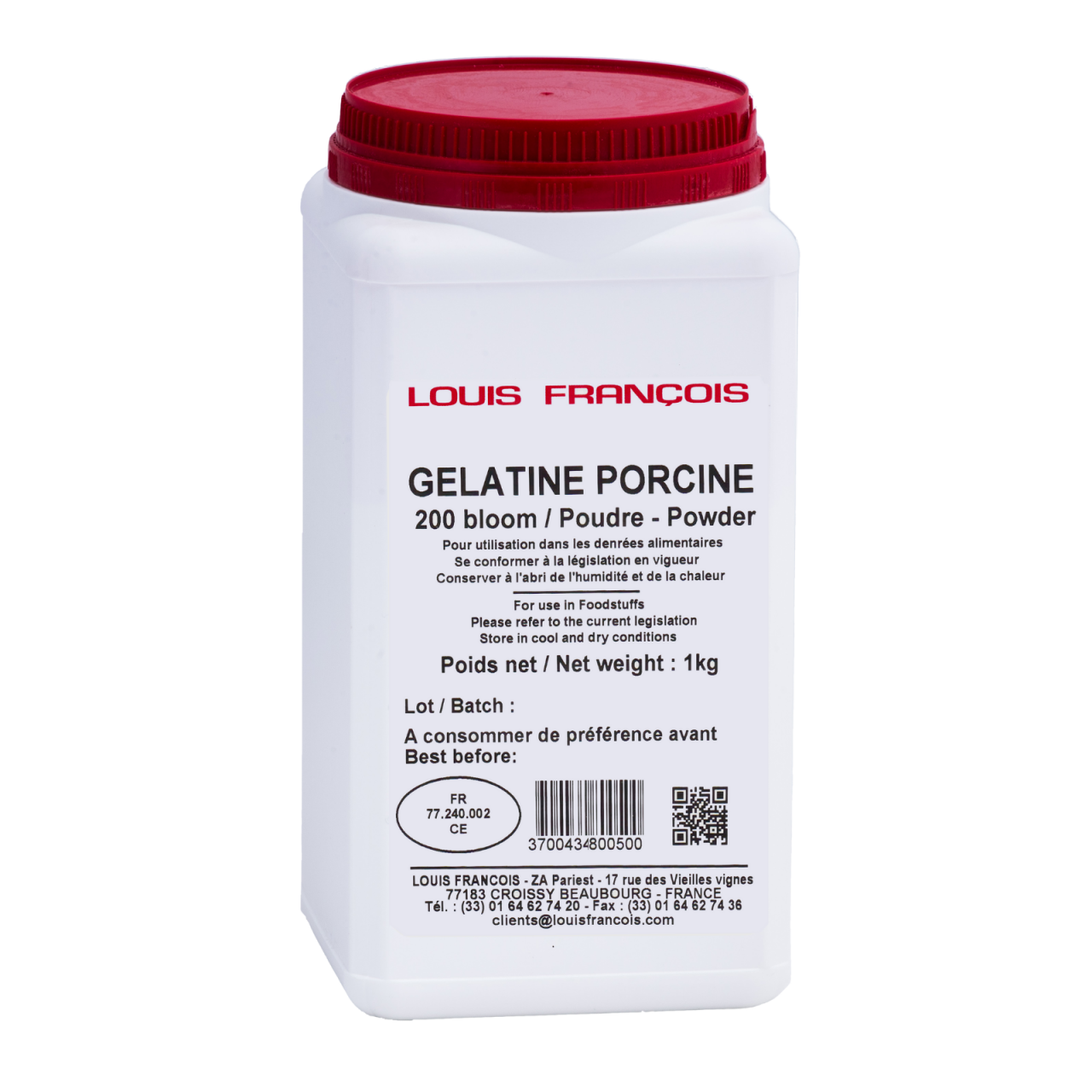 Gelatina din porc 200 bloom pudra Louis Francois PREMIUM 1kg [1]