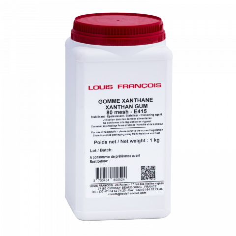 INGREDIENTE ALIMENTARE - Guma Xantan 80mesh Louis Francois PREMIUM 1kg