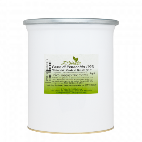 TOATE PRODUSELE - Pasta pura 100% "fistic verde de BRONTE DOP" 3kg Il Pistacchio