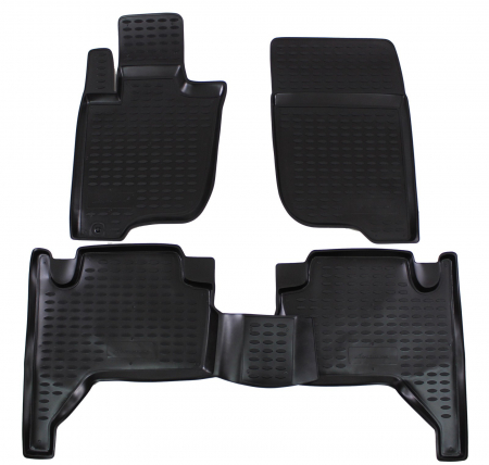 Covorase Auto Tavita Dedicate - Covorase din cauciuc tip tavita Premium, Mitsubishi L200, pick-up, 2006-2015