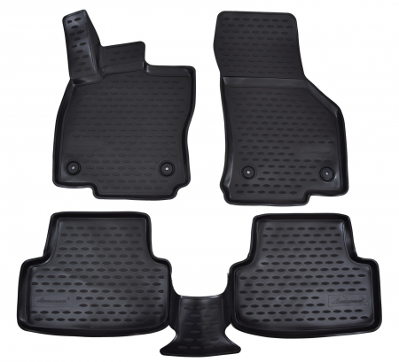 Covorase Auto Golf 7 - Covorase din cauciuc tip tavita Premium, Volkswagen Golf 7, hatchback, 2012-2020