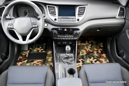 Covorase din velur stil Army, Audi Q7, 2015- [4]