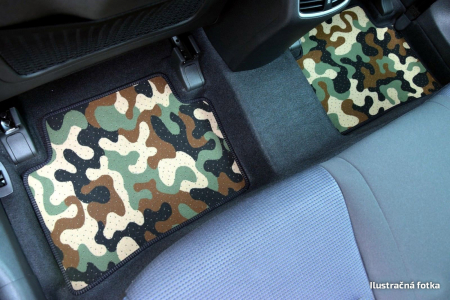 Covorase din velur stil Army, Audi Q7, 2015- [5]