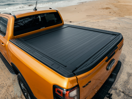 Capac de bena - Inchidere bena tip rulou retractabil Mountain Top EVOm, Ford Ranger, negru, 2022-