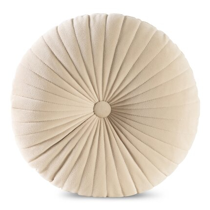 Perna decorativa rotunda Velvet,cu un model convex cu umplutura [2]