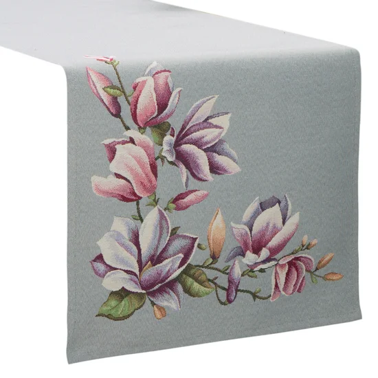 Traversa decorata cu motiv de flori de magnolie [2]