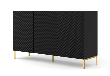 Promotii - Comoda Surf Black: Eleganță și funcționalitate în dimensiuni generoase 150 x 42 x 87 cm - Copie