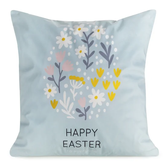 Produse - Fata de perna de Paste SPRING 11 din catifea decorata cu imprimeu de flori mici