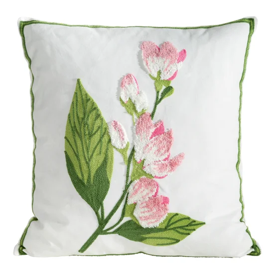 Produse - Fata de perna de Paste SPRING 68 decorata cu motiv floral brodat