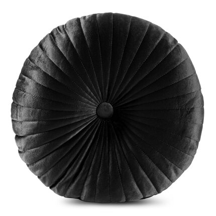 Perna decorativa rotunda Velvet,cu un model convex cu umplutura [5]