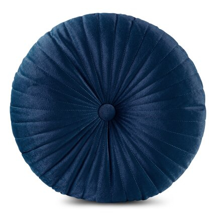 Produse - Perna decorativa rotunda Velvet,cu un model convex cu umplutura