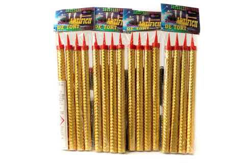 TOATE PRODUSELE - Artificii tort 25 cm lungime efect 90 sec. pachet 30 set
