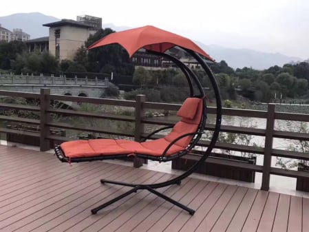 ACCESORII CASA SI GRADINA - Balansoar de gradia tip sezlong cu parasolar