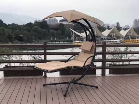 Balansoar tip sezlong crem pentru terasa si gradina [5]