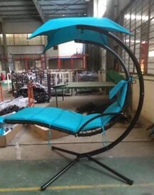 Balansoar tip sezlong crem pentru terasa si gradina [7]