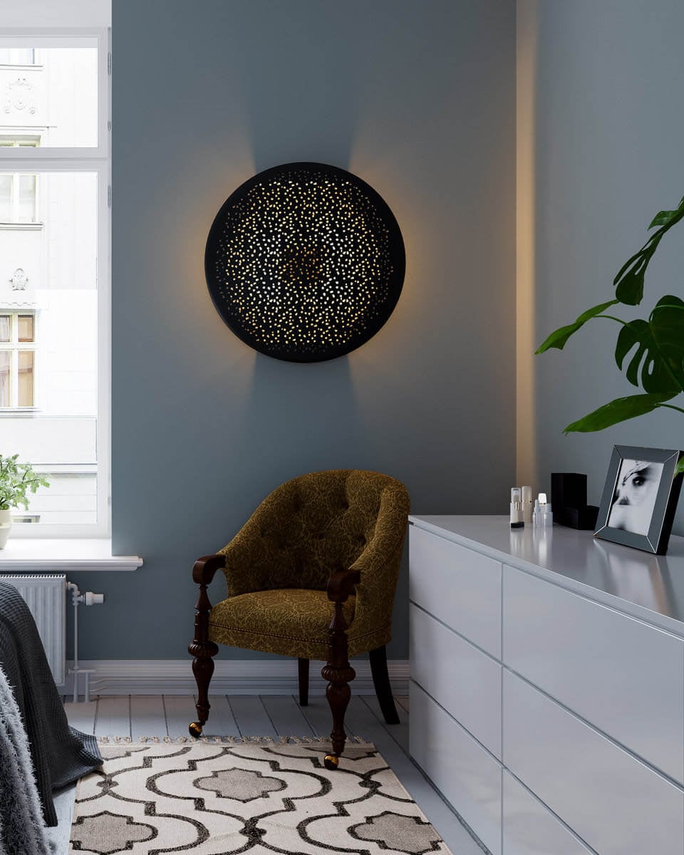 Lampa neagra de perete Colby [2]