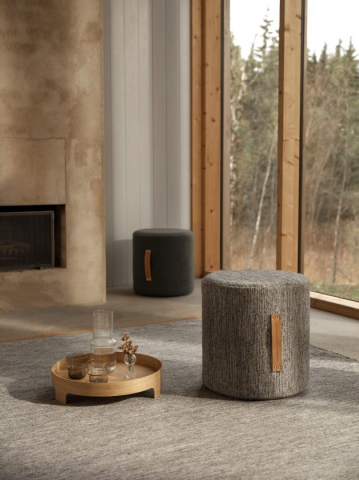 Bjork Puf|Taburet Gri deschis - Design House Stockholm [3]